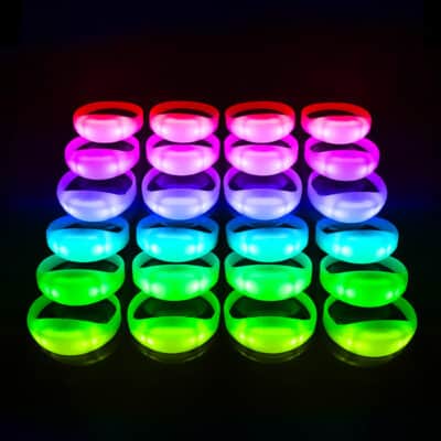 Remote controlled LED wristbands Remote controlled LED wristbands