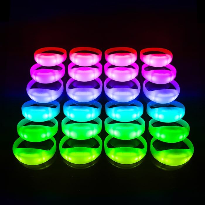 Remote controlled LED wristbands