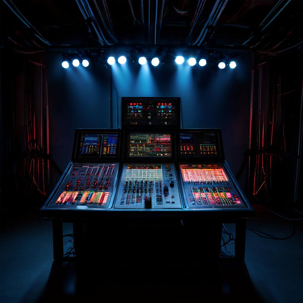 lighting control console